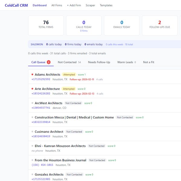CRM and outreach platform