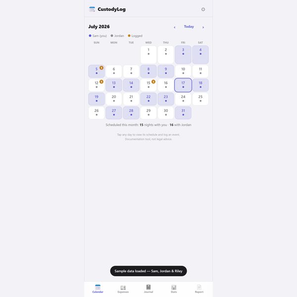 CustodyLog app