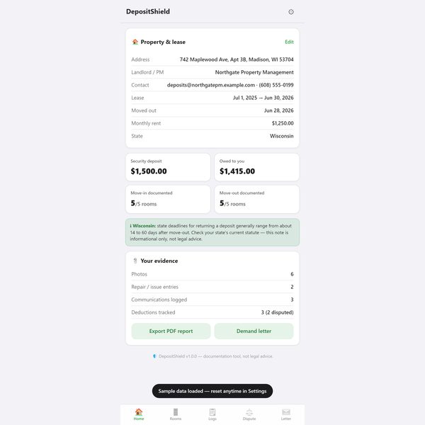 DepositShield app