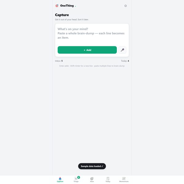 OneThing app