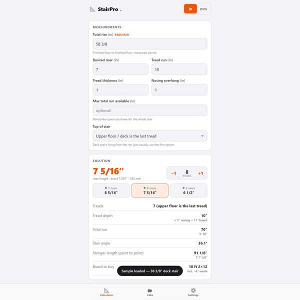 StairPro app
